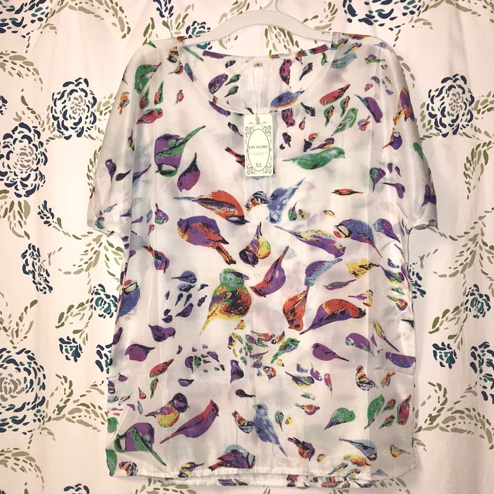Bird Blouse NWT
